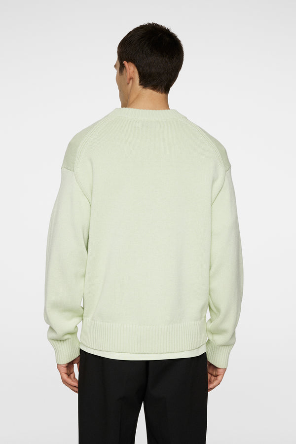 J.lindeberg Eddy Cotton Wool Crew Neck Ambrosia