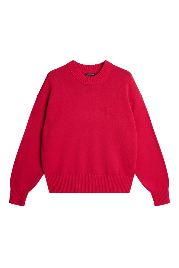 J.lindeberg Eddy Cotton Wool Crew Neck Azalea
