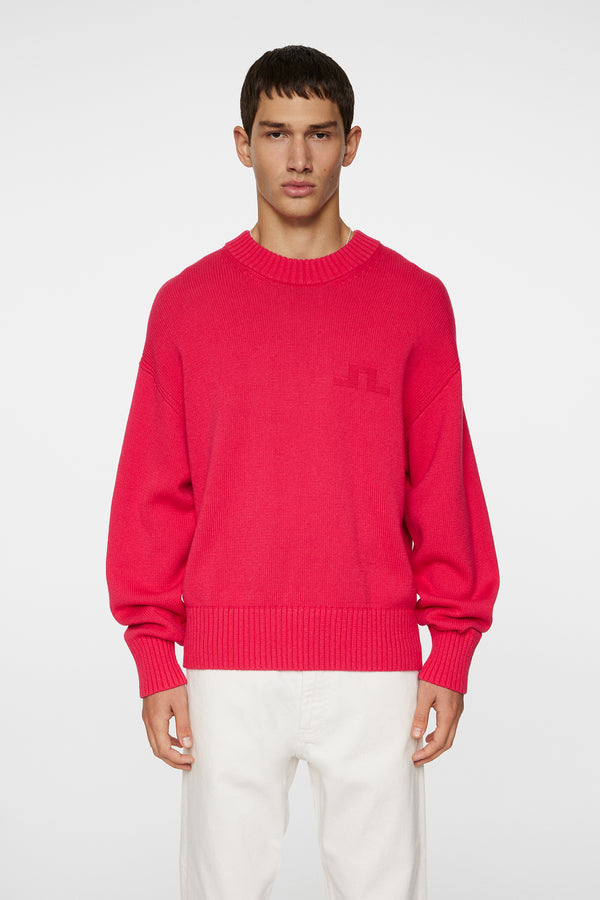 j.lindeberg Eddy Cotton Wool Crew Neck Azalea