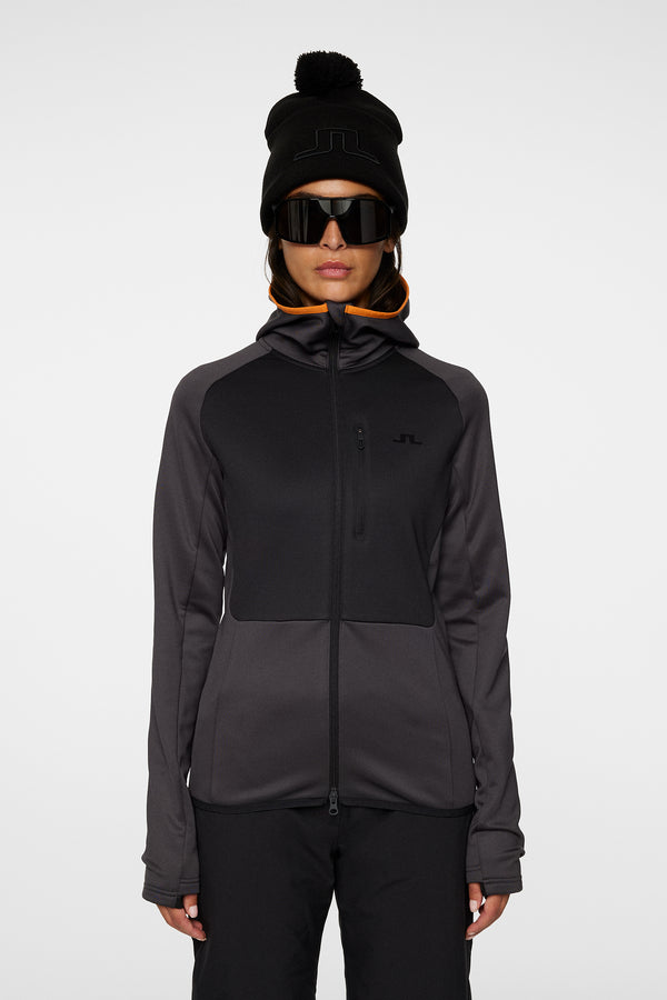 j.lindeberg Elana Full Zip Hood Asphalt