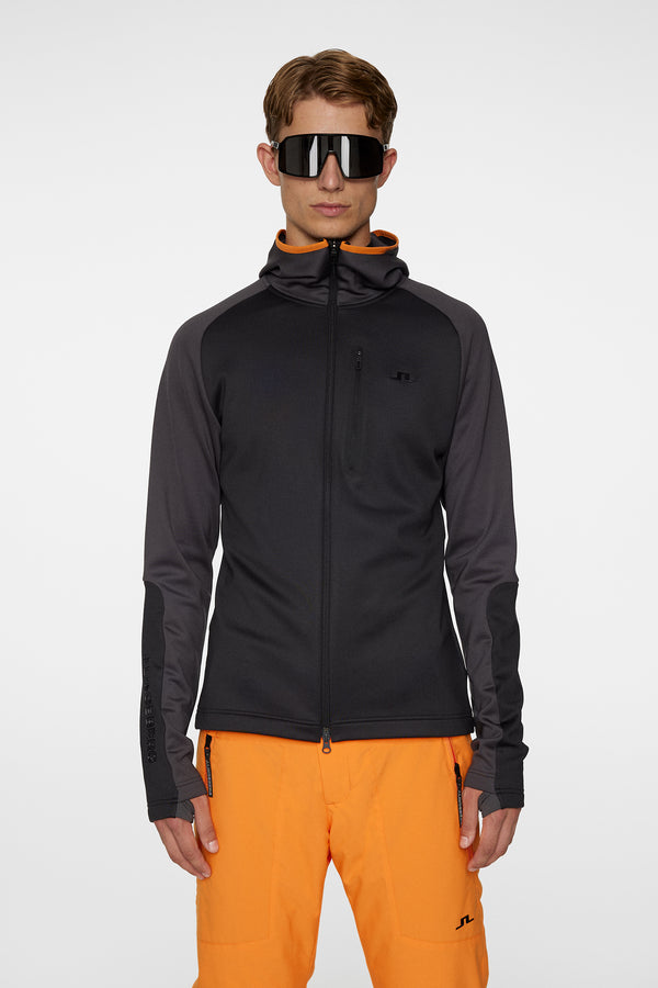 j.lindeberg Elevation Full Zip Hood Black