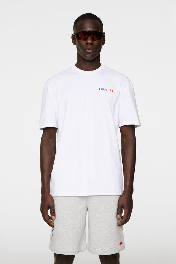 j.lindeberg Elie Unisex T Shirt White