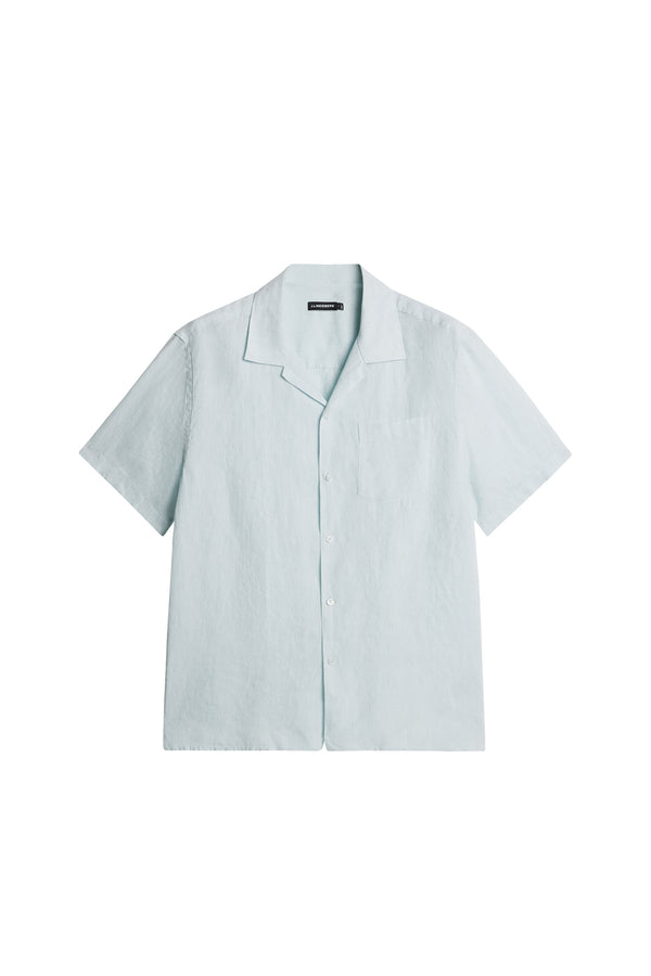 J.lindeberg Elio Linen Melange Shirt Winter Sky