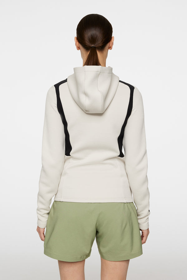 J.lindeberg Ella Zip Hood Moonbeam