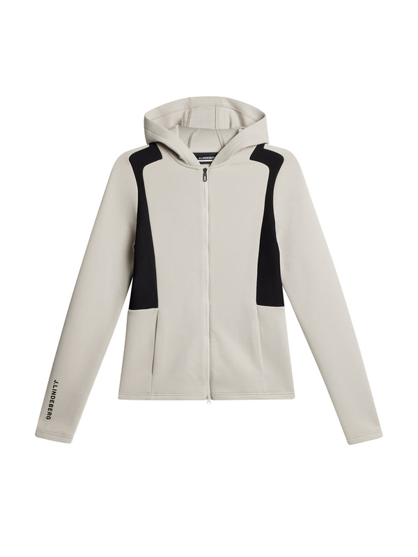 J.lindeberg Ella Zip Hood Moonbeam