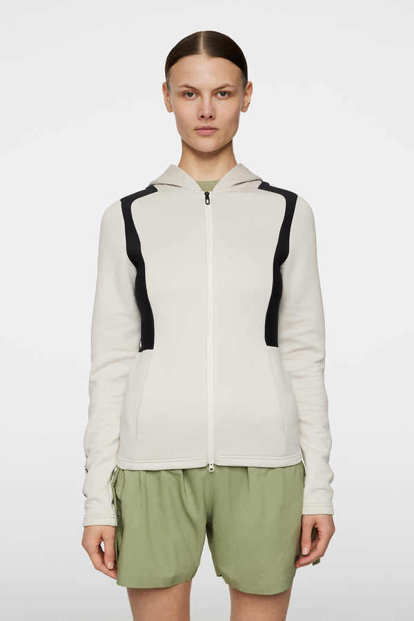 j.lindeberg Ella Zip Hood Moonbeam