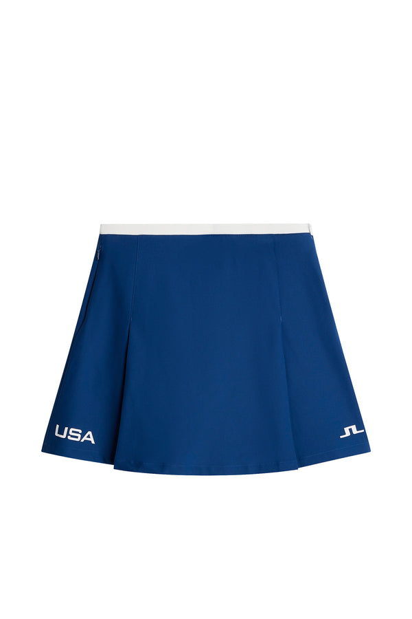J.lindeberg Elle Pleated Skirt Estate Blue