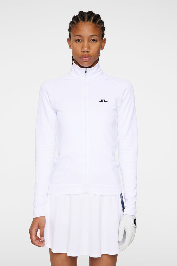 j.lindeberg Elowen Seamless Mid Layer White
