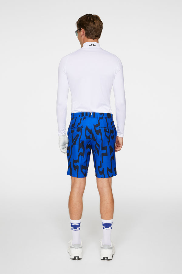 J.lindeberg Eloy Print Shorts Glitch Bridge Blue