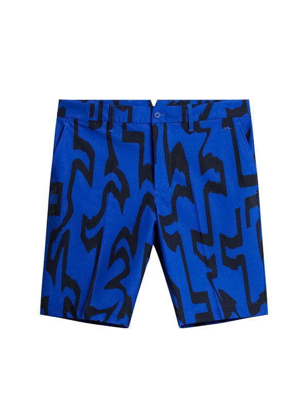 J.lindeberg Eloy Print Shorts Glitch Bridge Blue