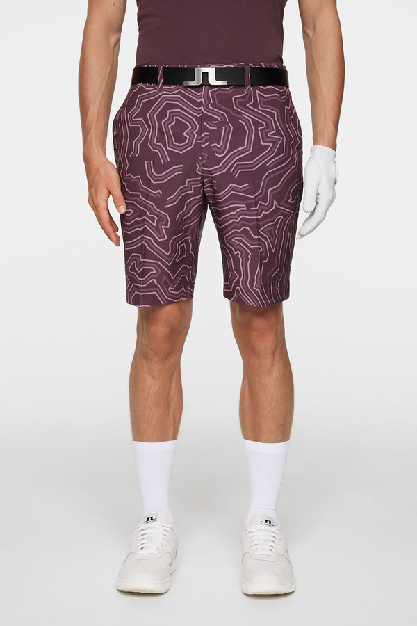 j.lindeberg Eloy Print Shorts Topo Huckleberry L