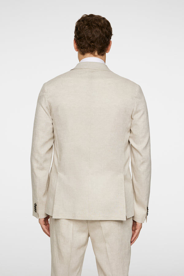 J.lindeberg Elton U Super Linen Blazer Moonbeam