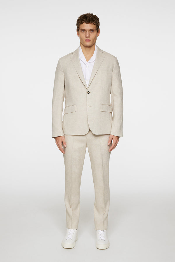 J.lindeberg Elton U Super Linen Blazer Moonbeam