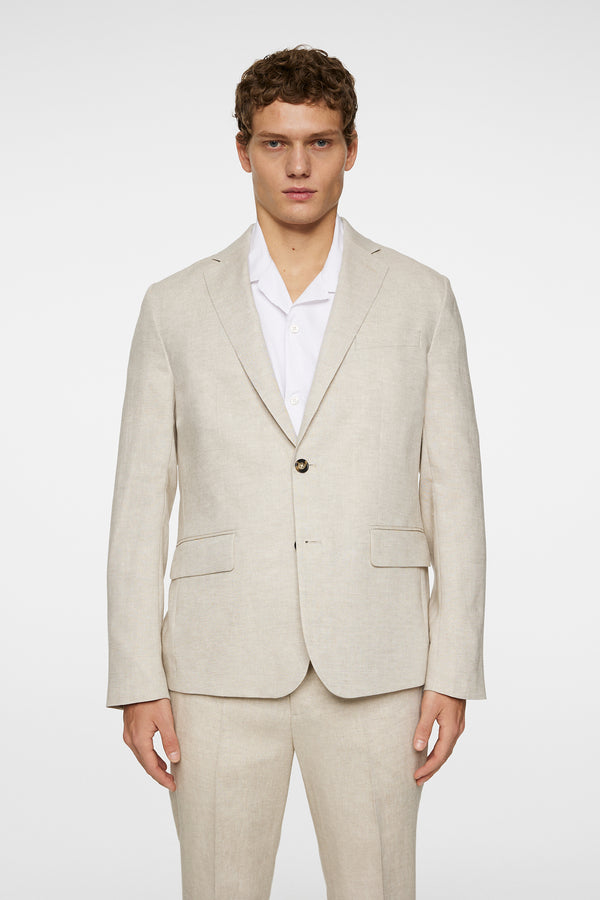 j.lindeberg Elton U Super Linen Blazer Moonbeam