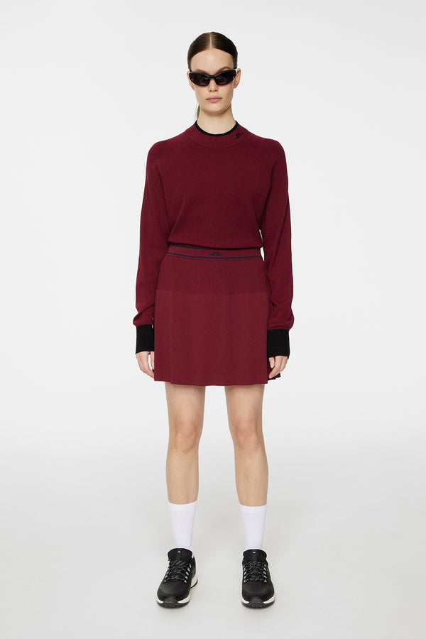 J.lindeberg Emma Knitted Skirt Cabernet