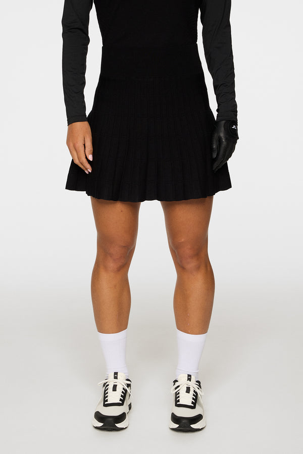 j.lindeberg Esmeralda Knitted Skirt Black