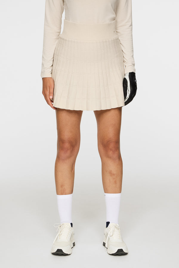 j.lindeberg Esmeralda Knitted Skirt Moonbeam