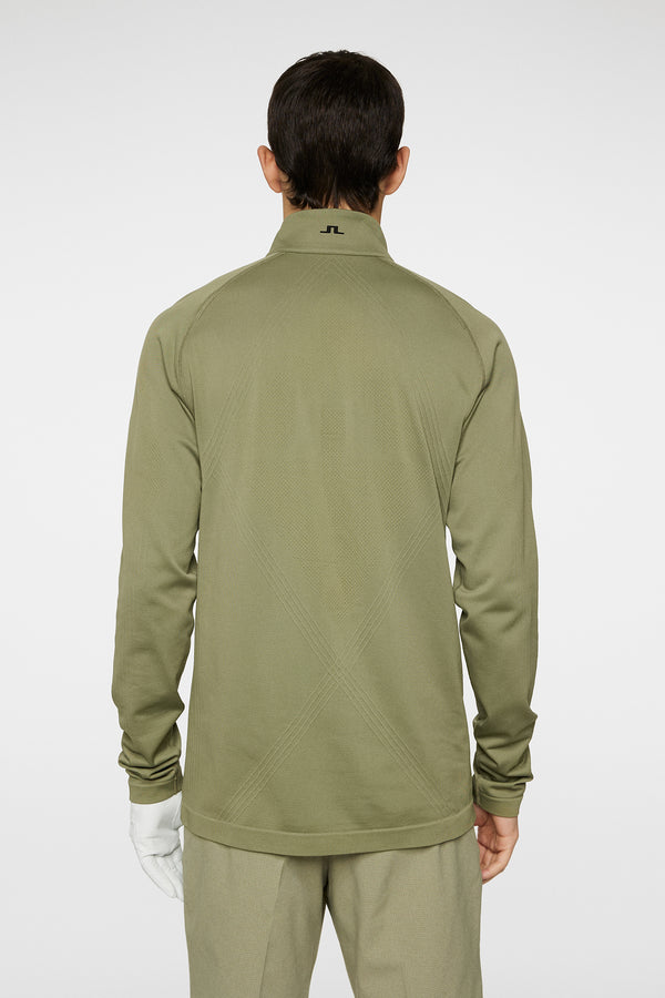 J.lindeberg Fay Seamless Mid Layer Oil Green