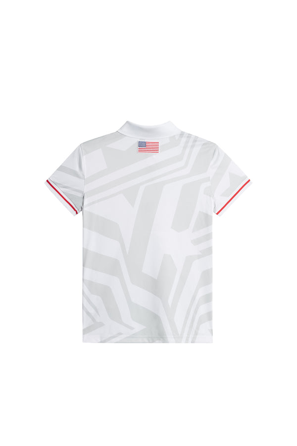 J.lindeberg Felicite Print Polo US Golf White