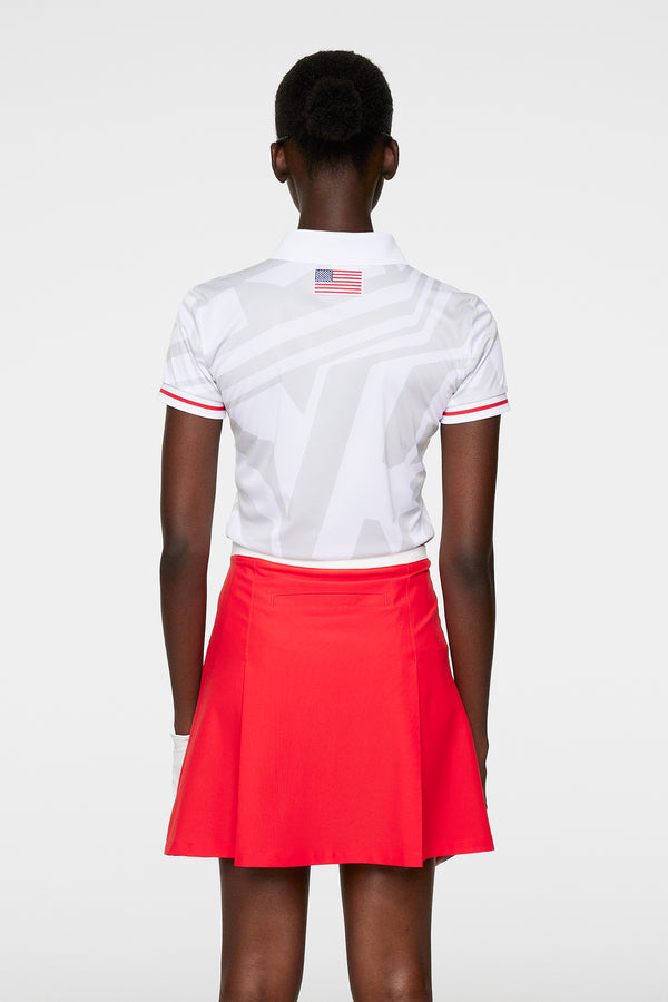 J.lindeberg Felicite Print Polo US Golf White