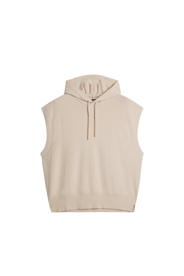 J.lindeberg Finley Hooded Knit Vest Moonbeam