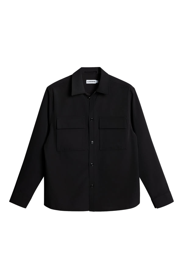 J.lindeberg Finnigan Tech Drape Shirt Black