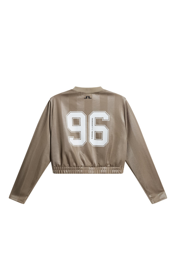 J.lindeberg Fiona Football Jersey Vintage Khaki