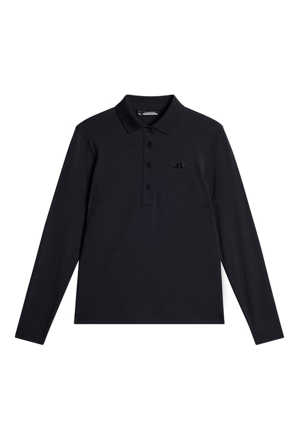 J.lindeberg Flor Long Sleeve Polo Black