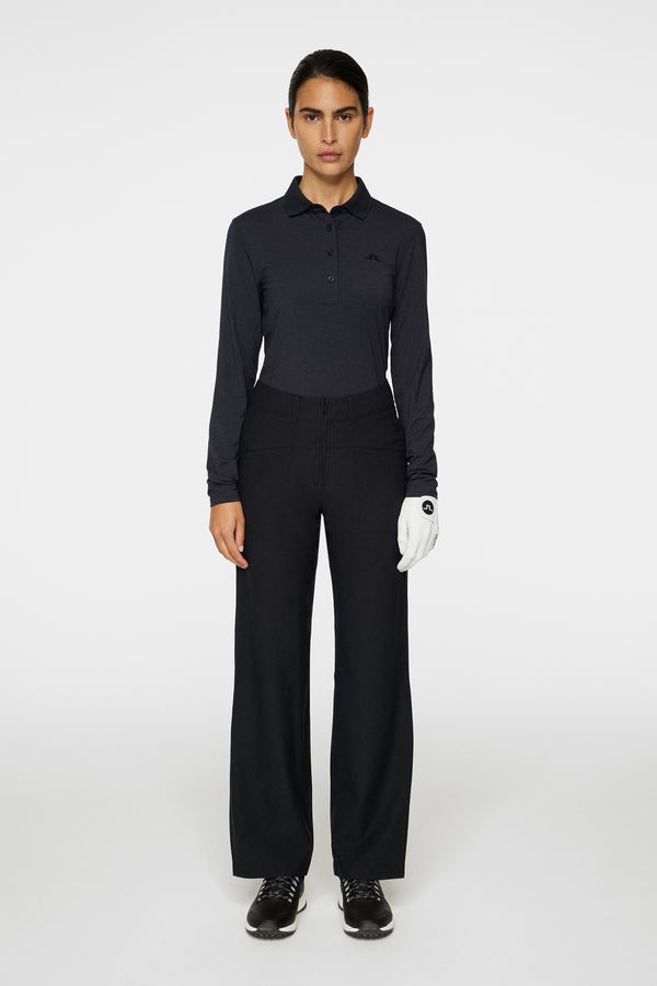 J.lindeberg Flor Long Sleeve Polo Black