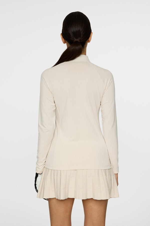 J.lindeberg Flor Long Sleeve Polo Moonbeam