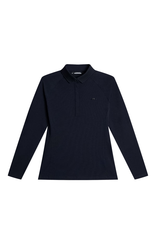 J.lindeberg Flor Long Sleeve Polo Navy Melange