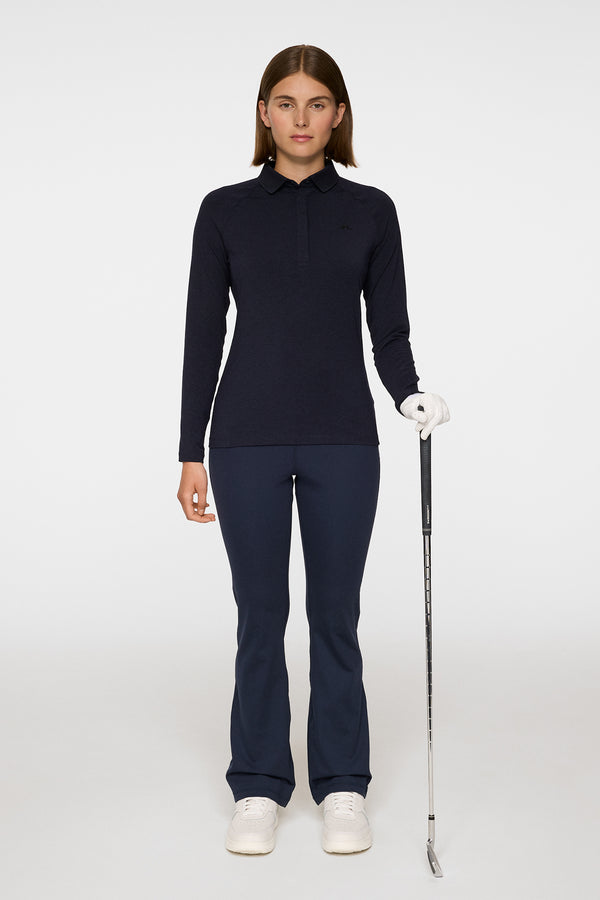 J.lindeberg Flor Long Sleeve Polo Navy Melange
