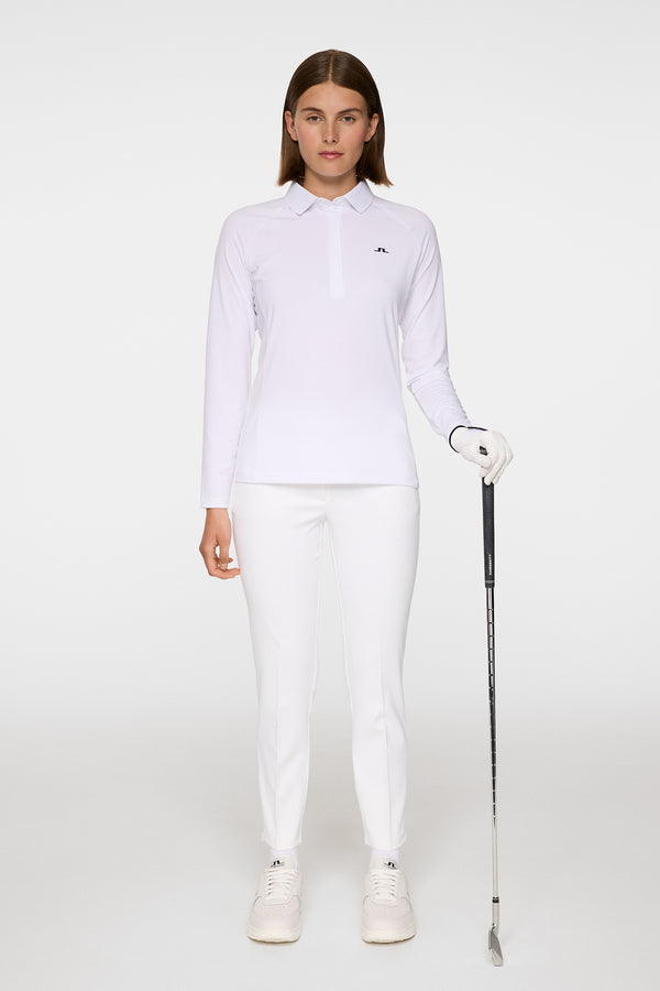 J.lindeberg Flor Long Sleeve Polo White