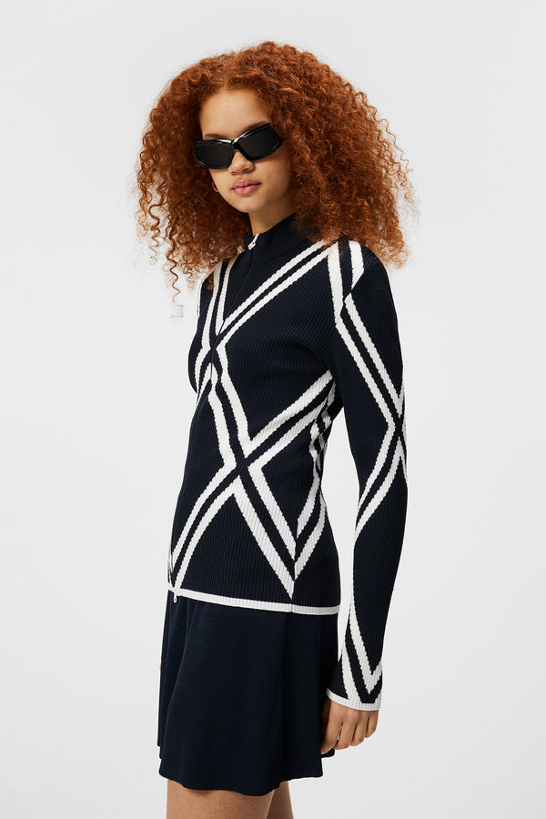 j.lindeberg Flora Knitted Sweater JL Navy