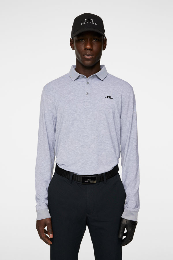 j.lindeberg Florian LS Polo Medium Grey Melange