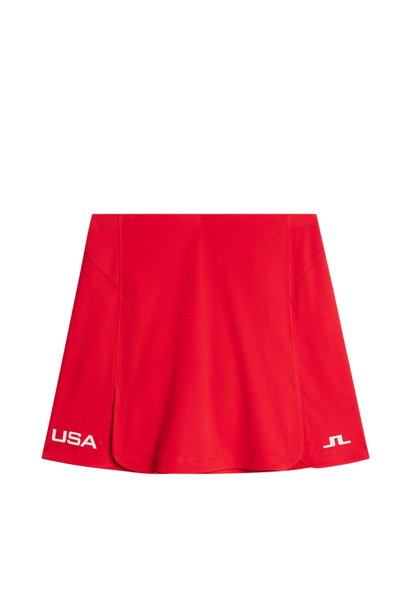 J.lindeberg Gisele Skirt Flame Scarlet