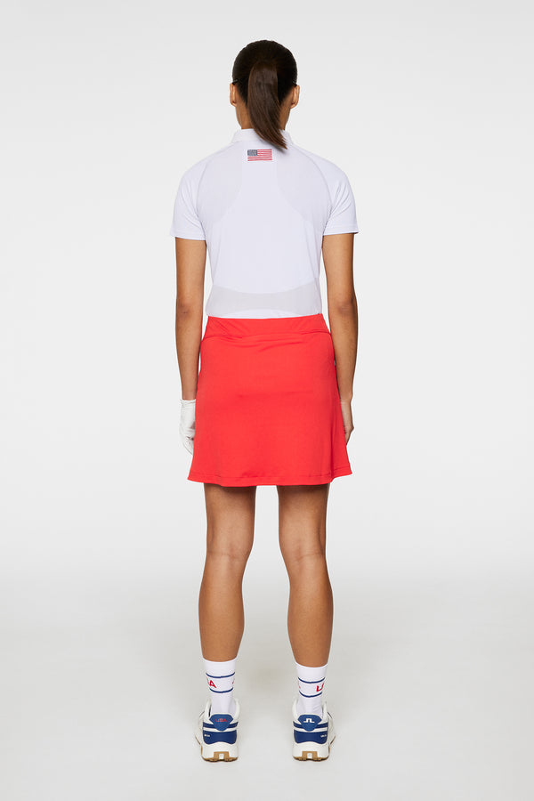 J.lindeberg Gisele Skirt Flame Scarlet