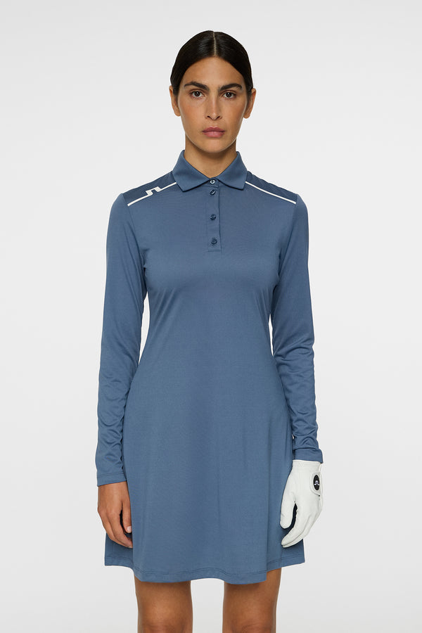 j.lindeberg Gizelle LS Dress Vintage Indigo