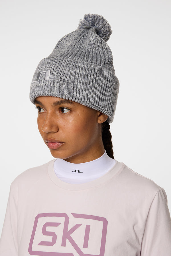 j.lindeberg Grace Beanie Light Grey Melange