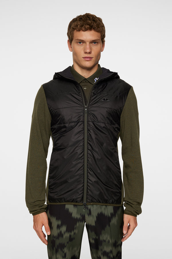 j.lindeberg Gregory Hybrid Hood Forest Green