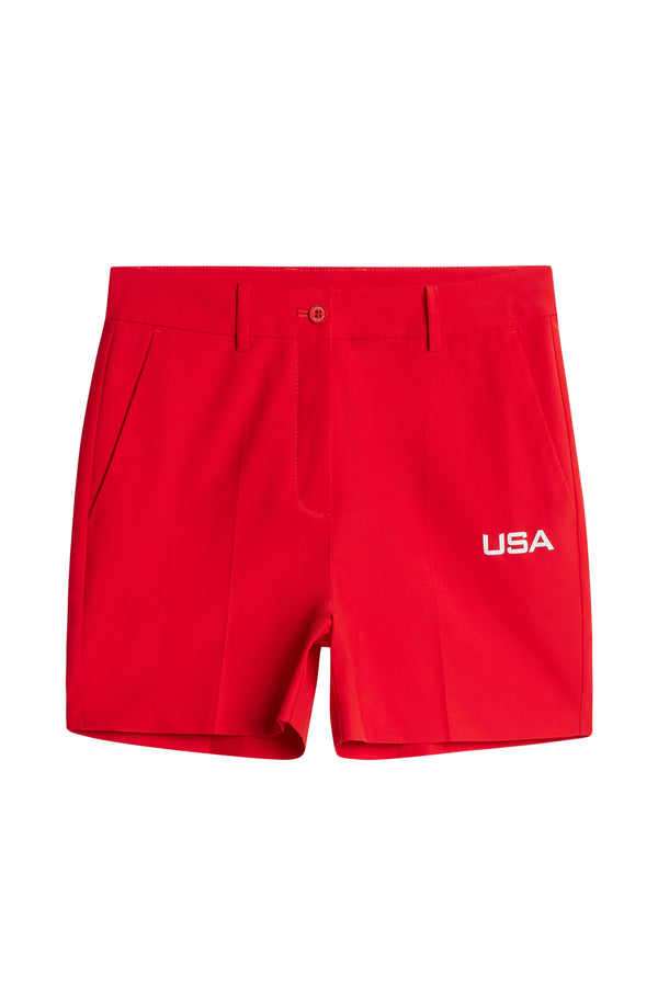 J.lindeberg Gwen Shorts Flame Scarlet