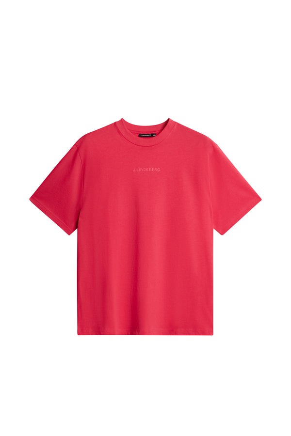 J.lindeberg Hale Heavy Logo T Shirt Azalea