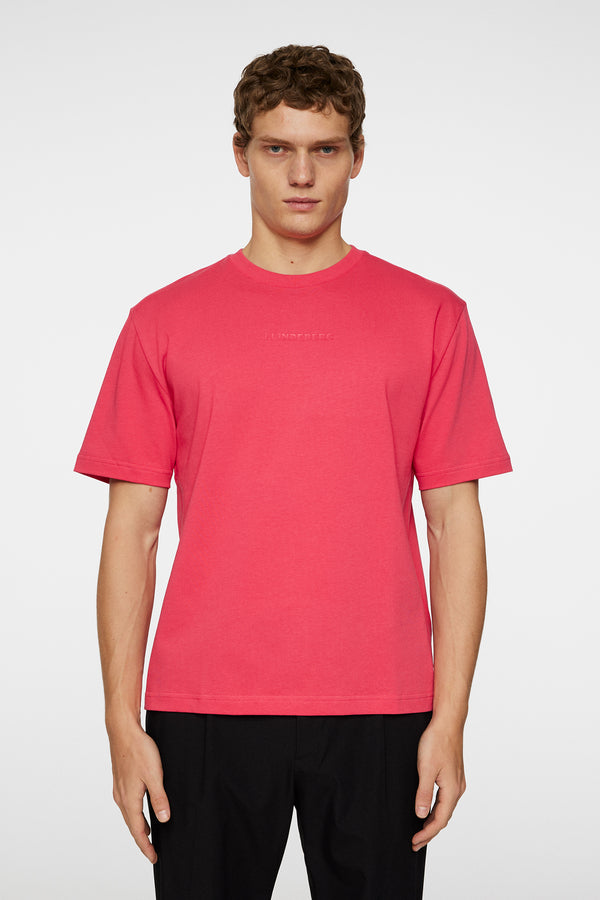 j.lindeberg Hale Heavy Logo T shirt Azalea