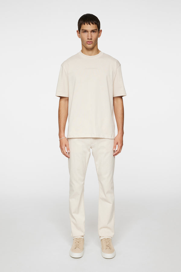 J.lindeberg Hale Heavy Logo T Shirt Moonbeam