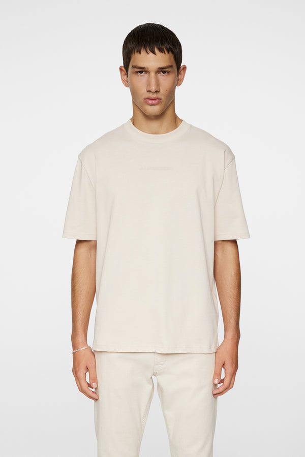 j.lindeberg Hale Heavy Logo T shirt Moonbeam