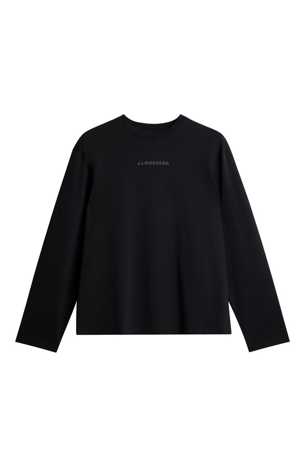 J.lindeberg Hale Logo Longsleeve T Shirt Black