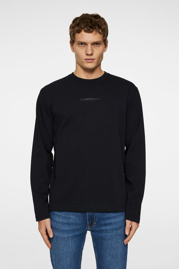 j.lindeberg Hale Logo Longsleeve T shirt Black