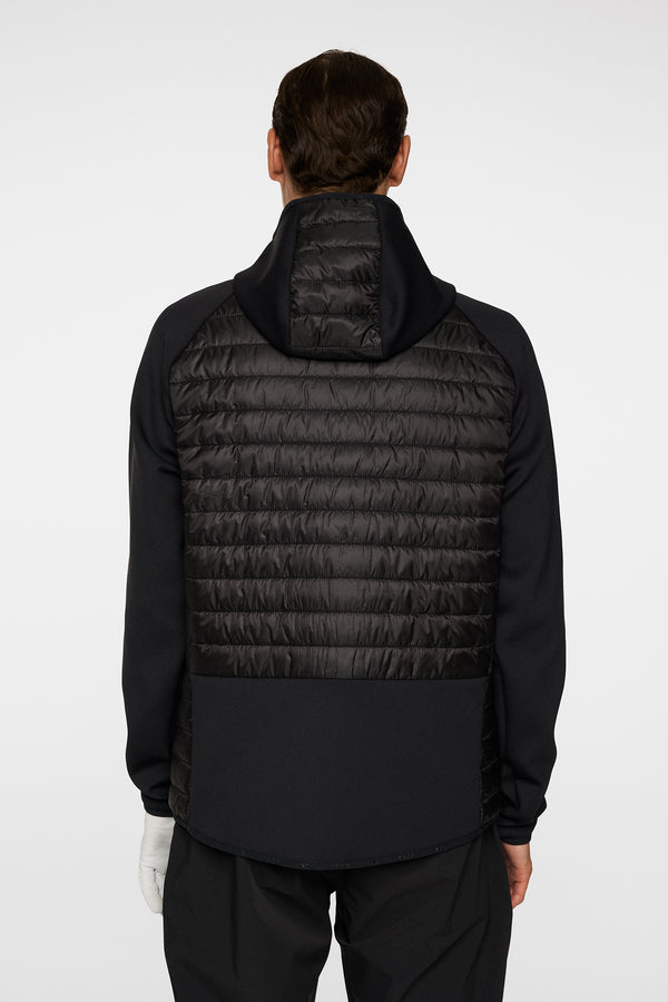 J.lindeberg Hayden Quilt Hybrid Hood Black