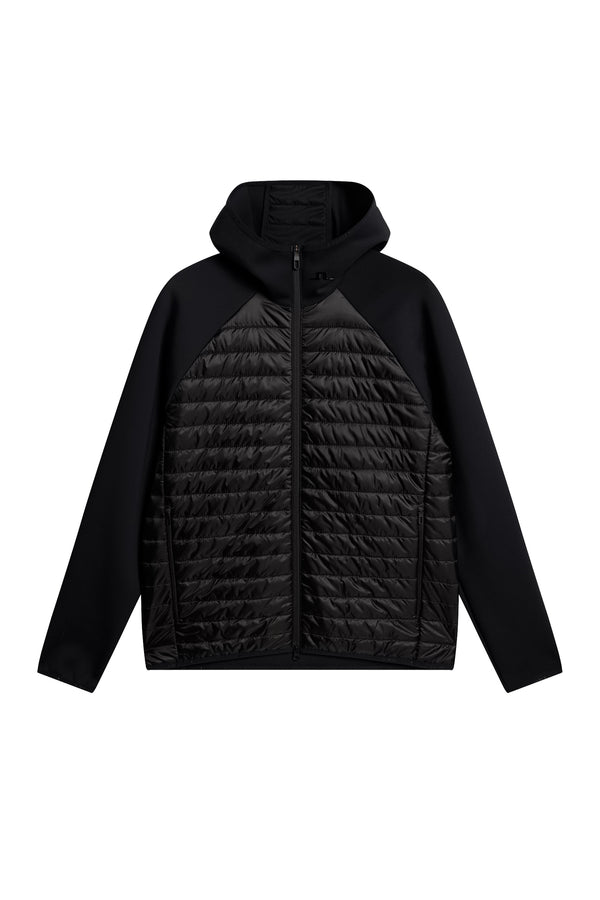J.lindeberg Hayden Quilt Hybrid Hood Black