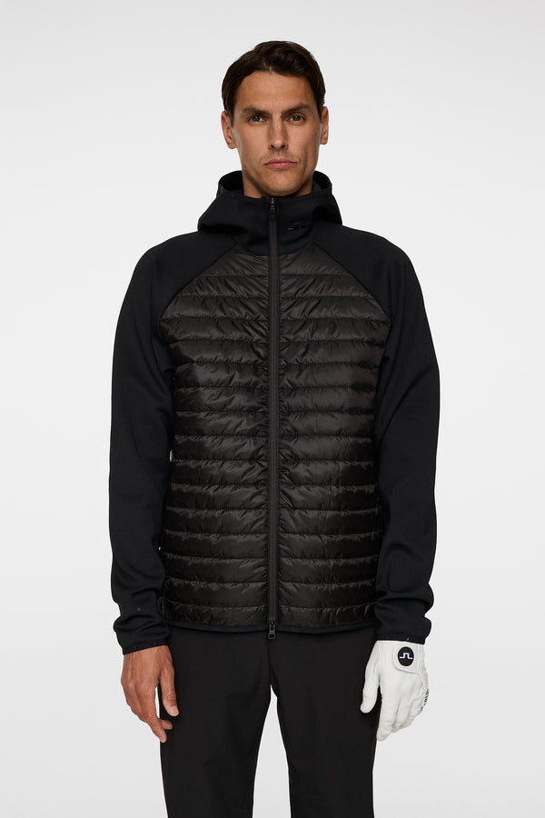 j.lindeberg Hayden Quilt Hybrid Hood Black